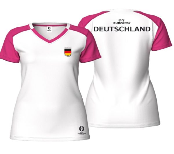 Ladies V Neck T-shirt with Print